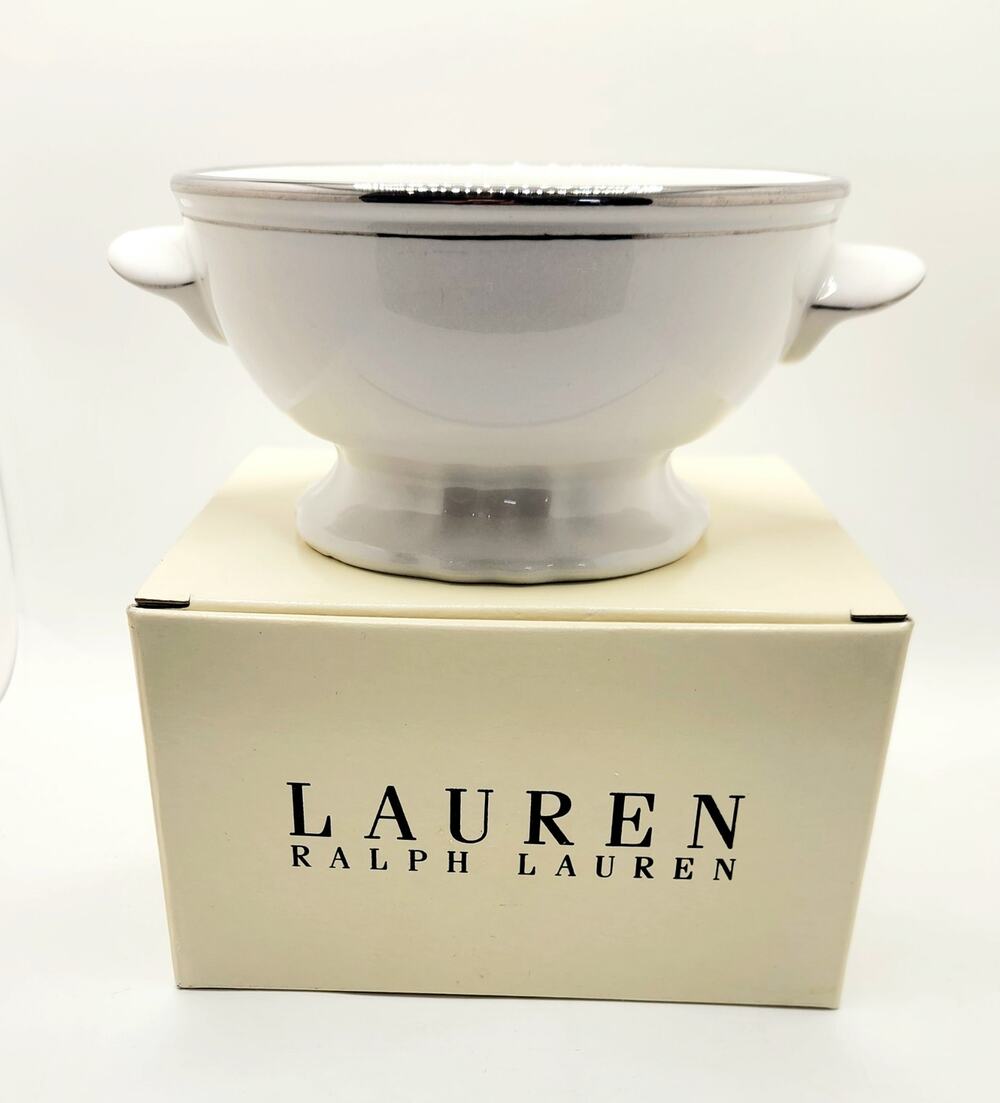 Lauren Ralph Lauren Continental Double Handled Soup Bowl LR115-220 Earthenware